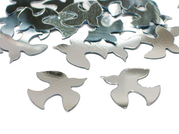 Dove Confetti, Silver by the pound or packet